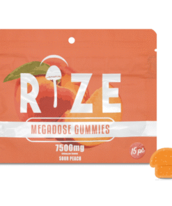 rize-sour-peach-mushroom-gummies. Rize Sour Peach Mushroom Gummies.