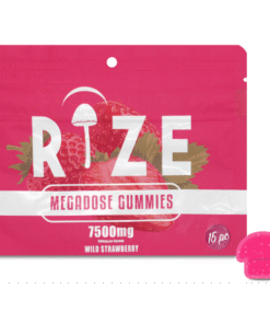 rize-wild-strawberry-mushroom-gummies. Rize Wild Strawberry Mushroom Gummies